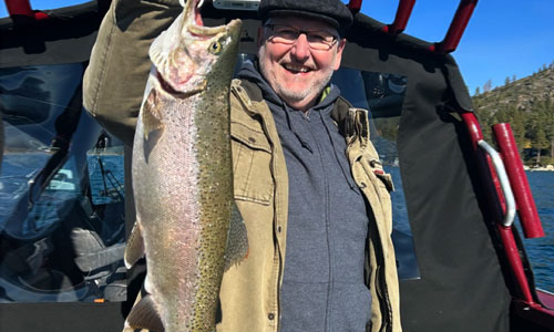 Hefty size rainbow trout